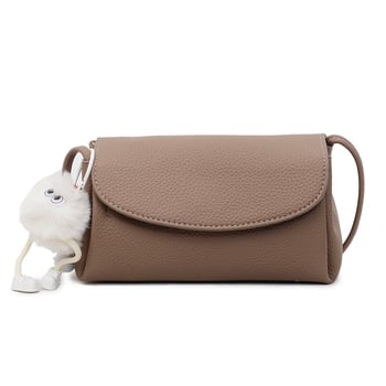 Geantă de damă crossbody, monocromă, ușoară și casuală, cu buzunar pentru telefon, formă de pernă