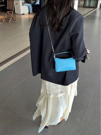Geantă crossbody din piele naturală, stil coreean, din piele de calitate superioară, pentru telefon, pentru femei