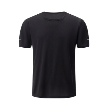 Ανδρικό κοντομάνικο T‑shirt με γρήγορο στέγνωμα, χαλαρή γραμμή, μονόχρωμο, καλοκαιρινό αθλητικό