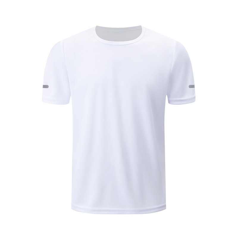 Ανδρικό κοντομάνικο T‑shirt με γρήγορο στέγνωμα, χαλαρή γραμμή, μονόχρωμο, καλοκαιρινό αθλητικό