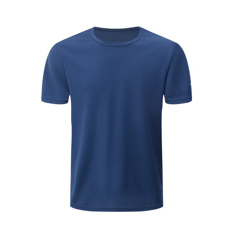 Ανδρικό κοντομάνικο T‑shirt με γρήγορο στέγνωμα, χαλαρή γραμμή, μονόχρωμο, καλοκαιρινό αθλητικό