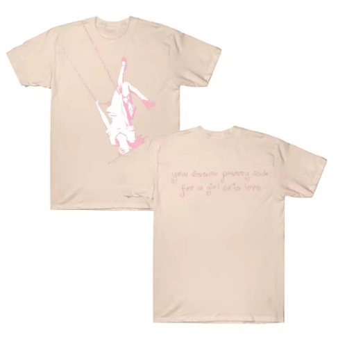 Unisex oversize μπλούζα με γραφικό σχέδιο Olivia You Seem Pretty Sa