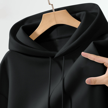 Ανδρικό hoodie με κουκούλα, σε μεγάλο μέγεθος, παχύ φλίς, oversize, για τον χειμώνα