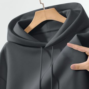 Ανδρικό hoodie με κουκούλα, σε μεγάλο μέγεθος, παχύ φλίς, oversize, για τον χειμώνα