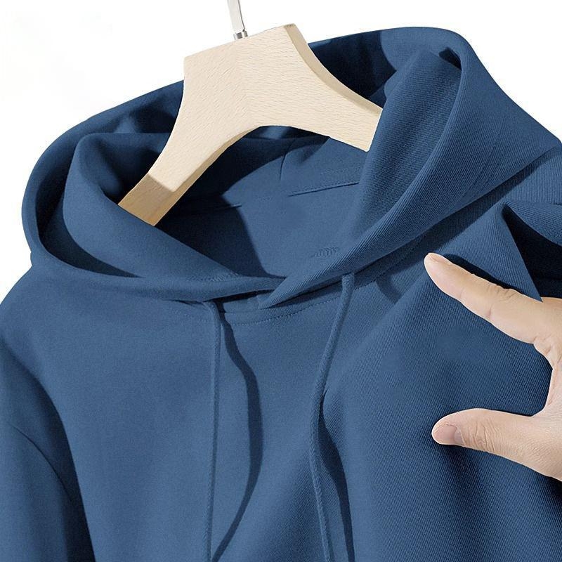 Ανδρικό hoodie με κουκούλα, σε μεγάλο μέγεθος, παχύ φλίς, oversize, για τον χειμώνα
