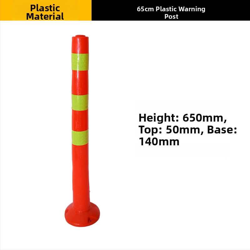 75 cm plastový výstražný stĺpik, flexibilný oddeľovací stĺpik, reflexná parkovacia zábrana proti kolízii