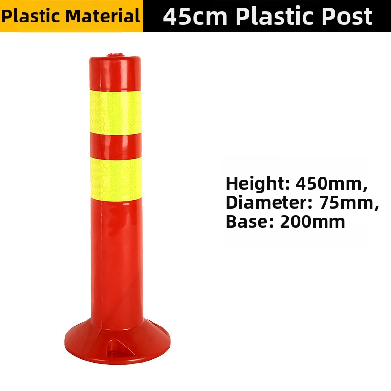 75 cm plastový výstražný stĺpik, flexibilný oddeľovací stĺpik, reflexná parkovacia zábrana proti kolízii
