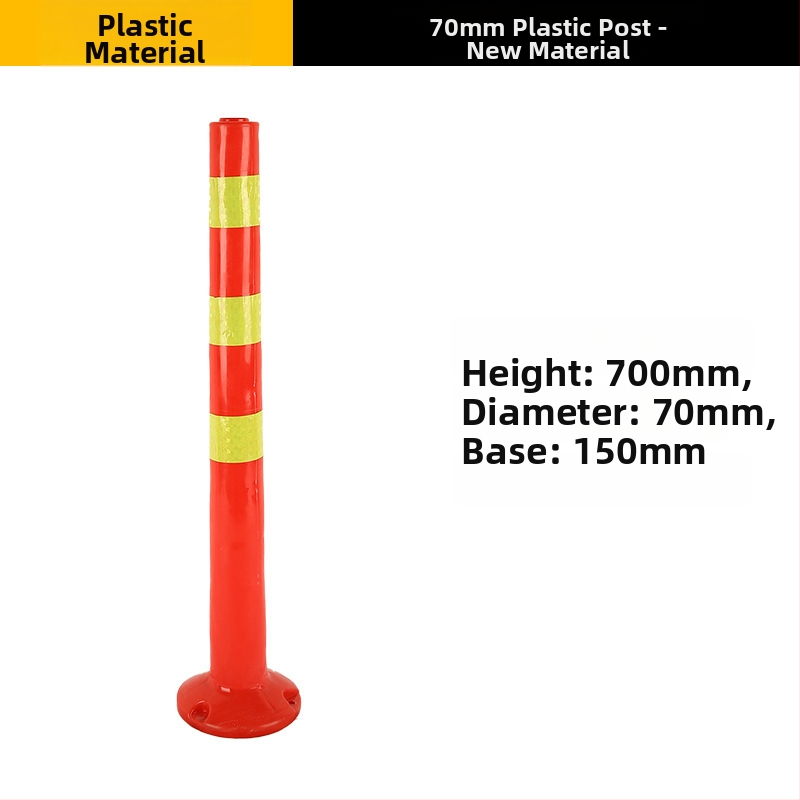 75 cm plastový výstražný stĺpik, flexibilný oddeľovací stĺpik, reflexná parkovacia zábrana proti kolízii