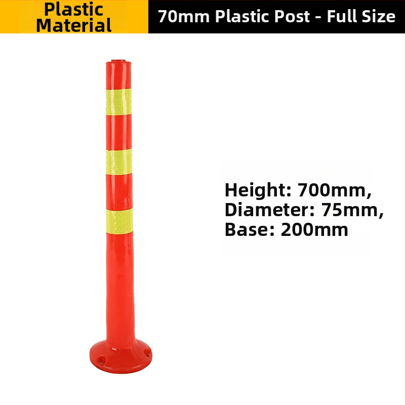 75 cm plastový výstražný stĺpik, flexibilný oddeľovací stĺpik, reflexná parkovacia zábrana proti kolízii