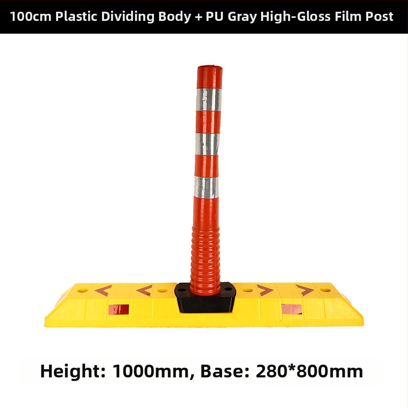 75 cm plastový výstražný stĺpik, flexibilný oddeľovací stĺpik, reflexná parkovacia zábrana proti kolízii