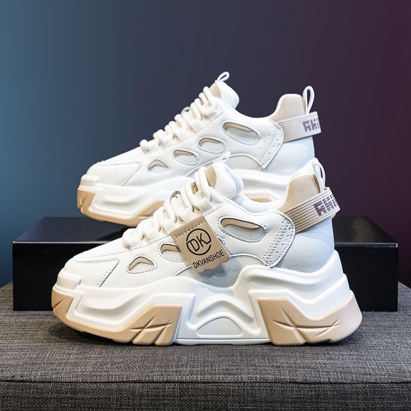 Γυναικείες sneakers με φαρδιά σόλα για αύξηση ύψους, χειμερινά 2025 casual αθλητικά παπούτσια με επένδυση φλίς