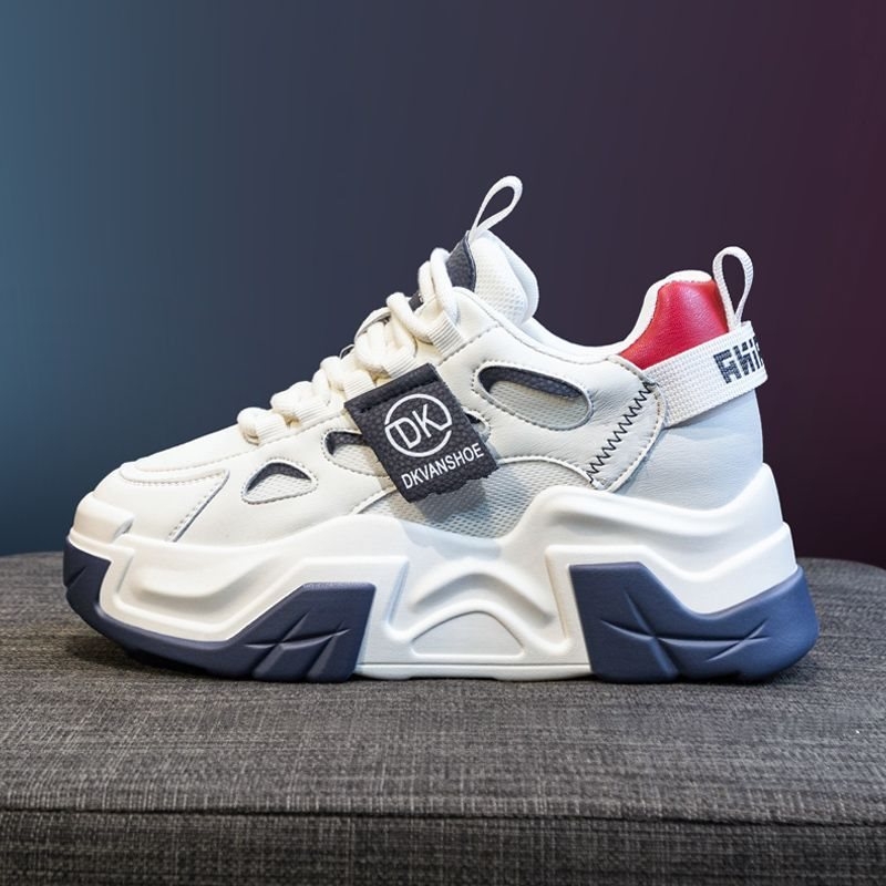 Γυναικείες sneakers με φαρδιά σόλα για αύξηση ύψους, χειμερινά 2025 casual αθλητικά παπούτσια με επένδυση φλίς
