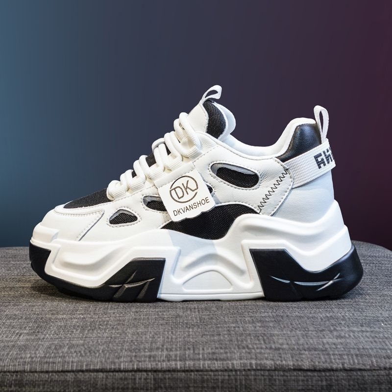 Γυναικείες sneakers με φαρδιά σόλα για αύξηση ύψους, χειμερινά 2025 casual αθλητικά παπούτσια με επένδυση φλίς