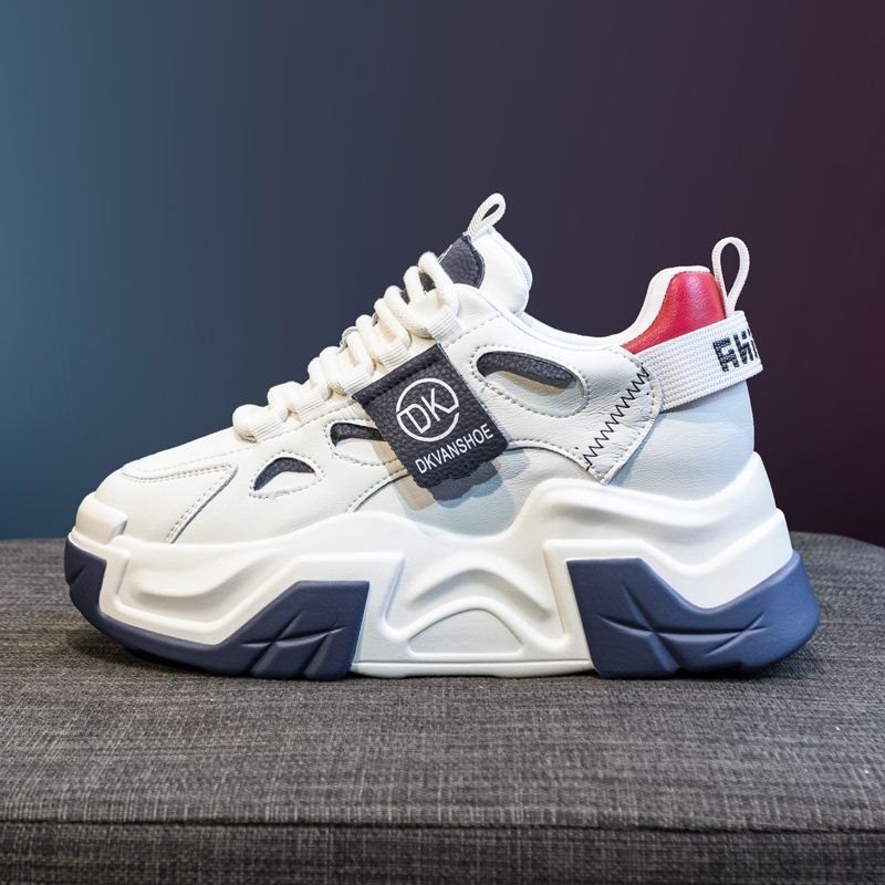 Γυναικείες sneakers με φαρδιά σόλα για αύξηση ύψους, χειμερινά 2025 casual αθλητικά παπούτσια με επένδυση φλίς