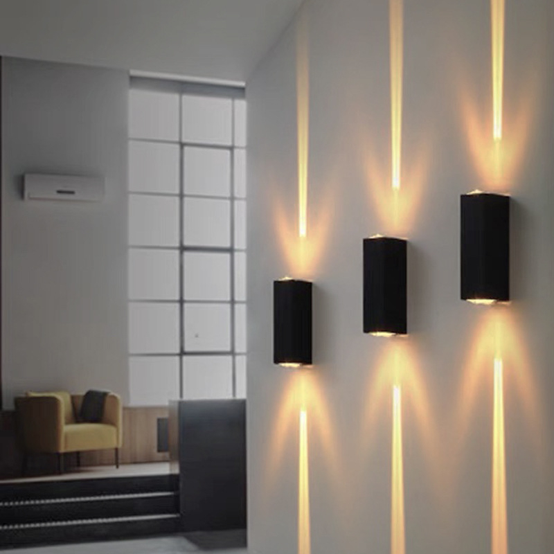 LED τοίχος λαμπτήρας με σταυρωτό αστρικό φως, εξωτερικός αδιάβροχος, κατάλληλος για ξενοδοχεία και κλαμπ, εξωτερικός τοίχος και φόντο KTV, δημιουργικός φωτιστικός σχεδιασμός ακμών