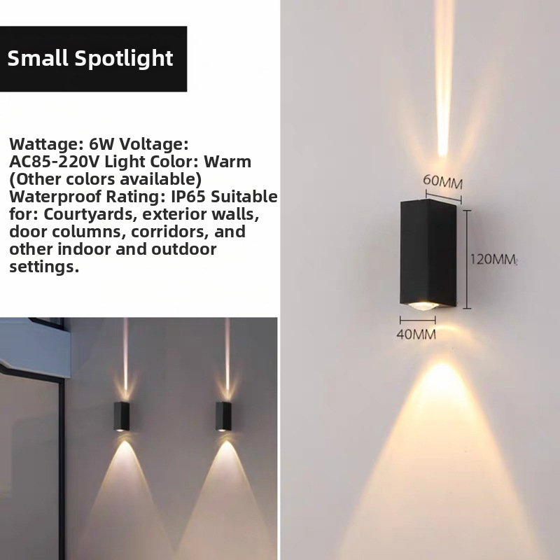 LED nástenná lampa s krížovým hviezdnym svetlom, vonkajšia vodeodolná, pre hotely a kluby, na vonkajšiu stenu a pozadie pre KTV, kreatívne osvetlenie lúčmi
