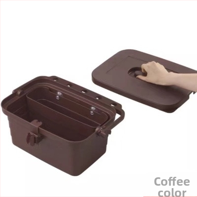 Vedro na mop Kangduo s nádržkou na vodu, vedro na umývanie auta, zosilnený úložný box s deviatimi priehradkami, materiál PVA