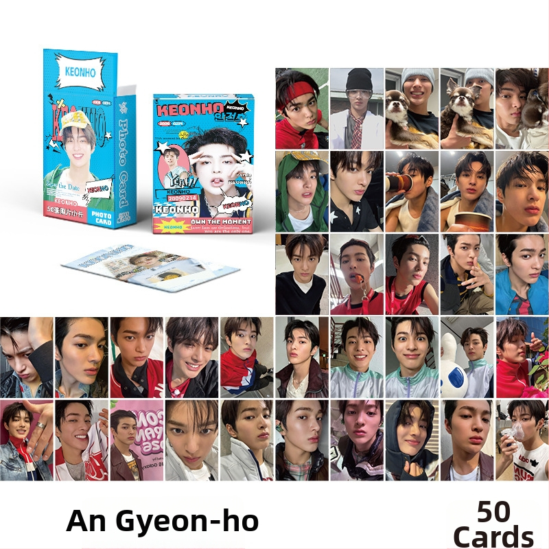 Pohľadnica CORTIS Mini Card – edícia Laser Lomo s kórejskými hviezdami Martinom Zhao Yufanom, Kim Joo-Hoonom a Eom Seong-Hyunom