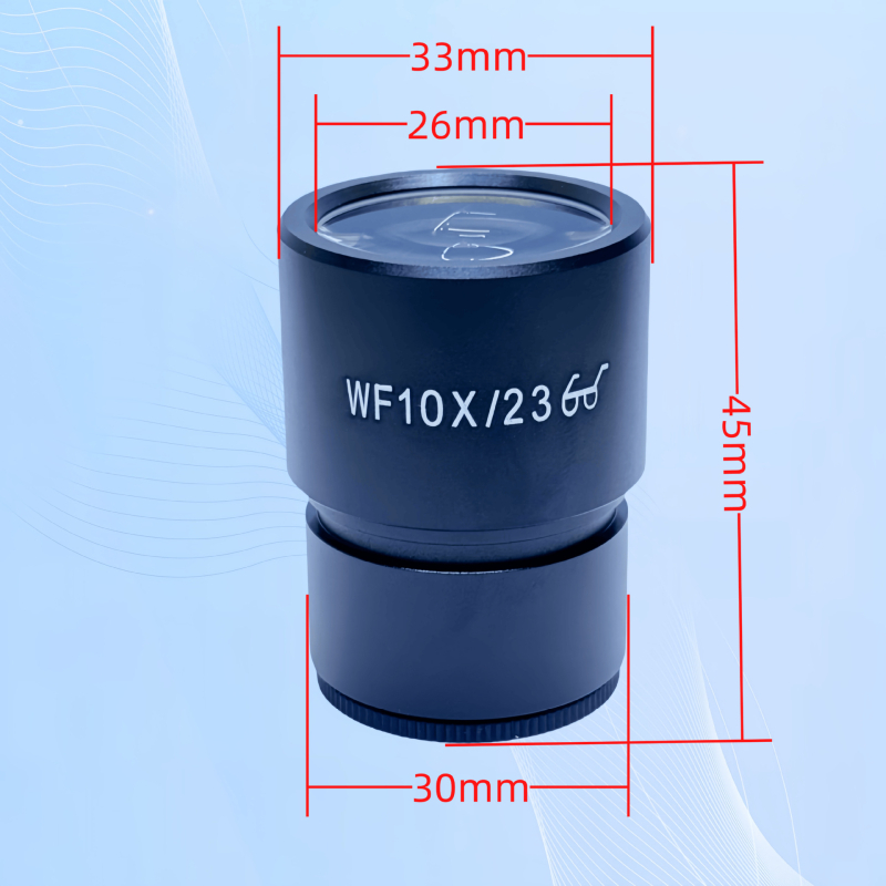 Οφθαλμικός φακός στερεομικροσκοπίου WF10X/20/22 και WF20X/10/12, υψηλό σημείο ματιού, ευρυγώνιο, διεπαφή 30 mm
