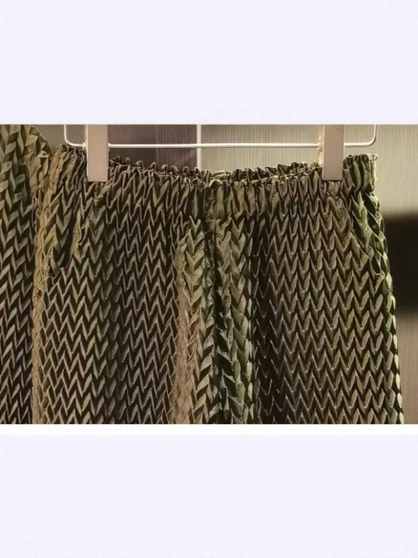 Πλισέ, χειροποίητη κοντή ζακέτα με V-λαιμό, μακριά μανίκια, με ένα κουμπί, γυναικείο