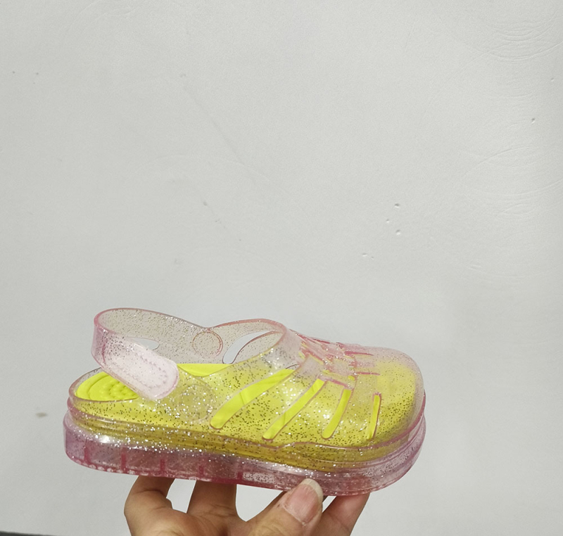 2026 Μοντέλο: Παιδικά Jelly Shoes σε κορεατικό στυλ με Velcro, παραθαλάσσια παπούτσια για κορίτσια και αγόρια, Αντιολισθητικά παπούτσια νερού PVC