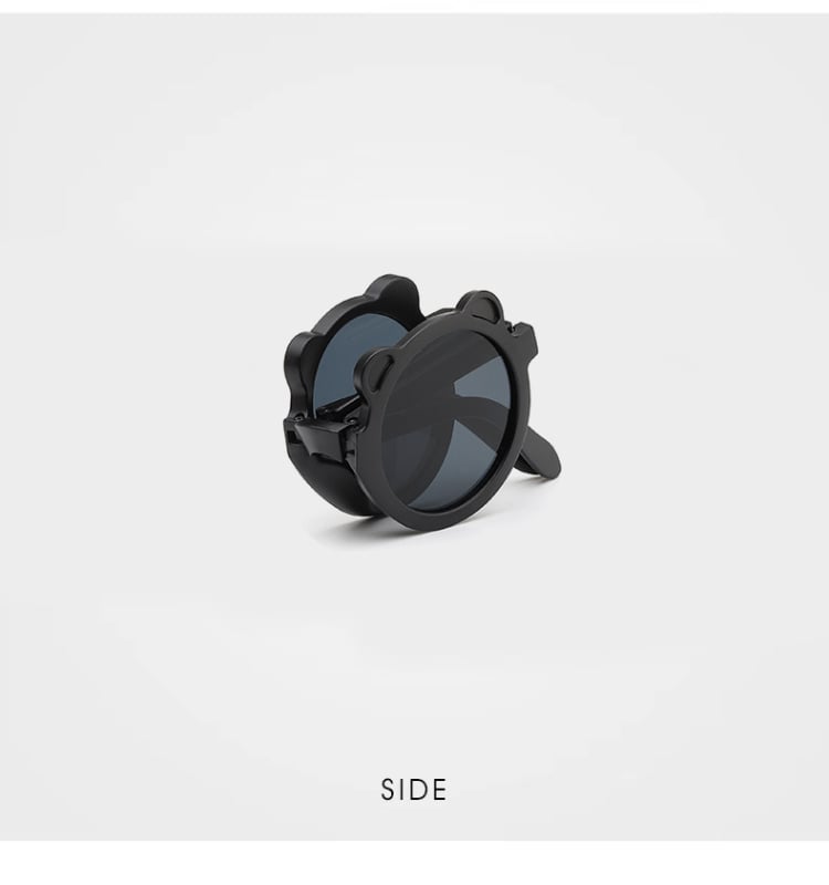 Ochelari de soare pentru copii, pliabili, UV400, ramă rotundă, unisex