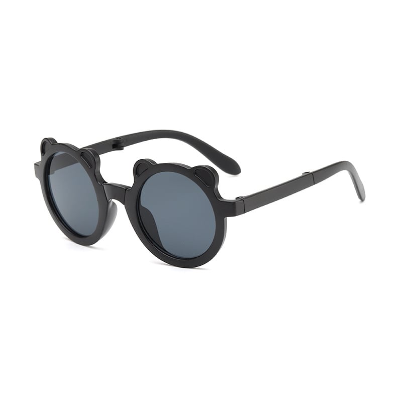 Ochelari de soare pentru copii, pliabili, UV400, ramă rotundă, unisex