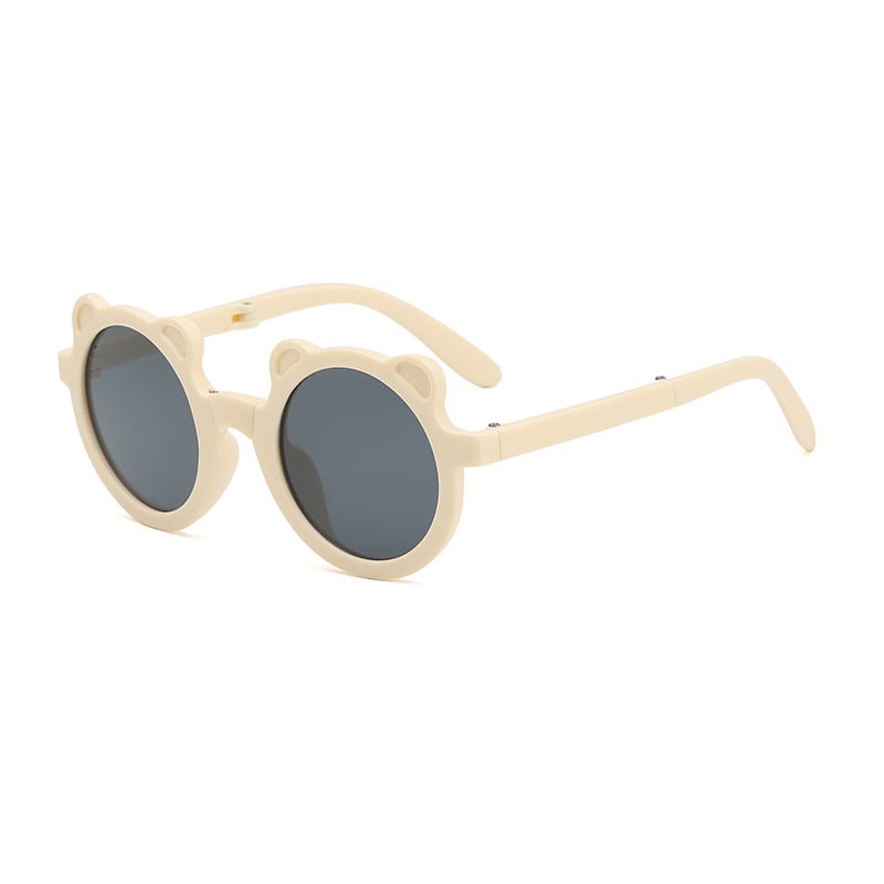 Ochelari de soare pentru copii, pliabili, UV400, ramă rotundă, unisex