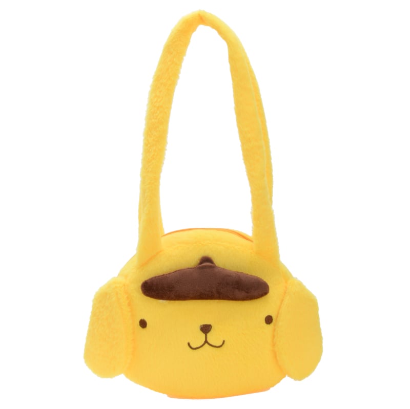 Geantă crossbody pluș cu Kuromi, velur, formă rotundă, drăguță, 2024