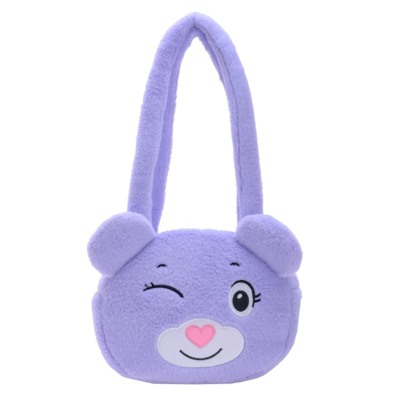 Geantă crossbody pluș cu Kuromi, velur, formă rotundă, drăguță, 2024