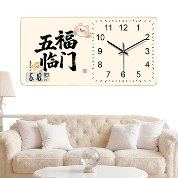 Ceas de perete decorativ modern pentru living și sufragerie, design simplu, 2025