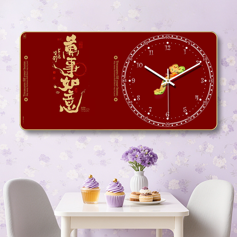Ceas de perete decorativ modern pentru living și sufragerie, design simplu, 2025