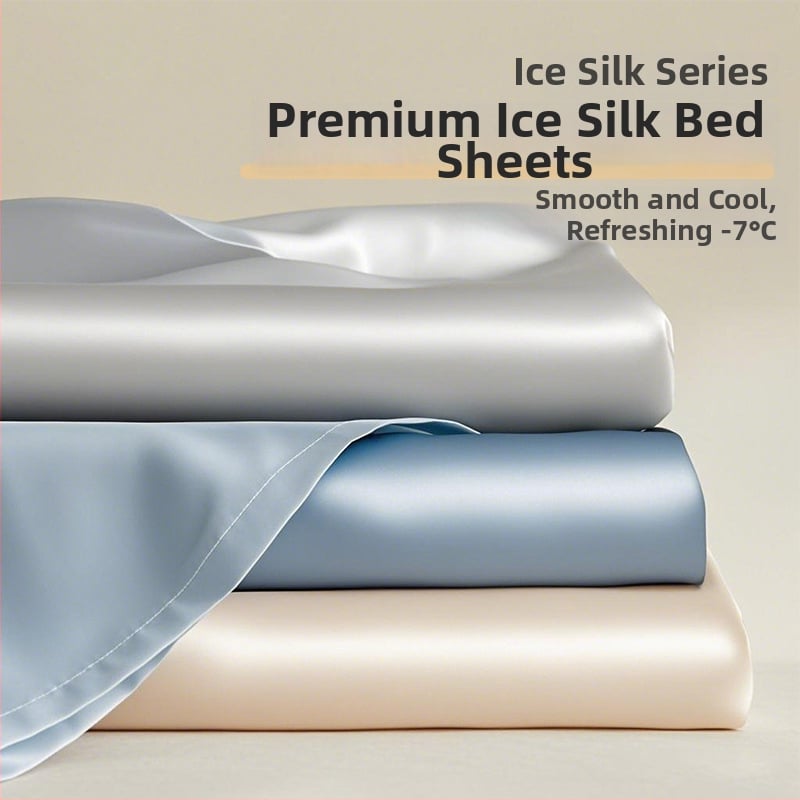 Ice Silk nyárra készült ágynemű, hűsítő anyag, matracvédő, teljes csúszásgátló lefedésű ágyneműhuzat, ágyneműkészlet, 2025 új modell