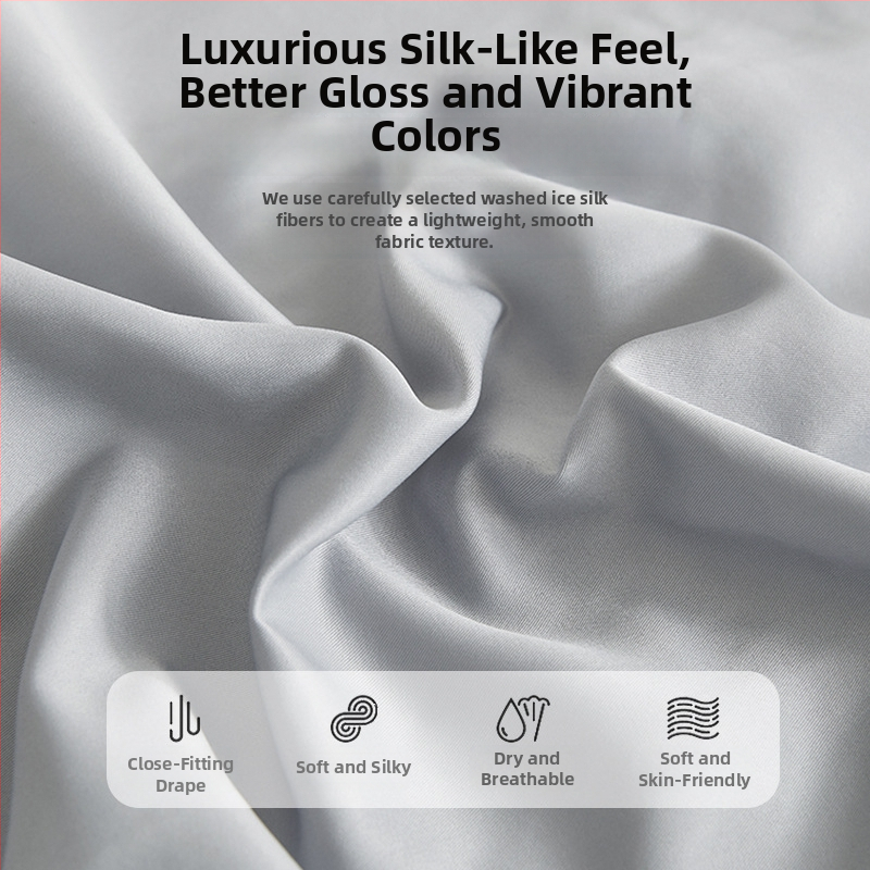 Letná posteľná plachta Ice Silk, chladivá látka, chránič matraca, protišmykový poťah na posteľ s plným pokrytím, sada posteľnej bielizne, nový štýl 2025
