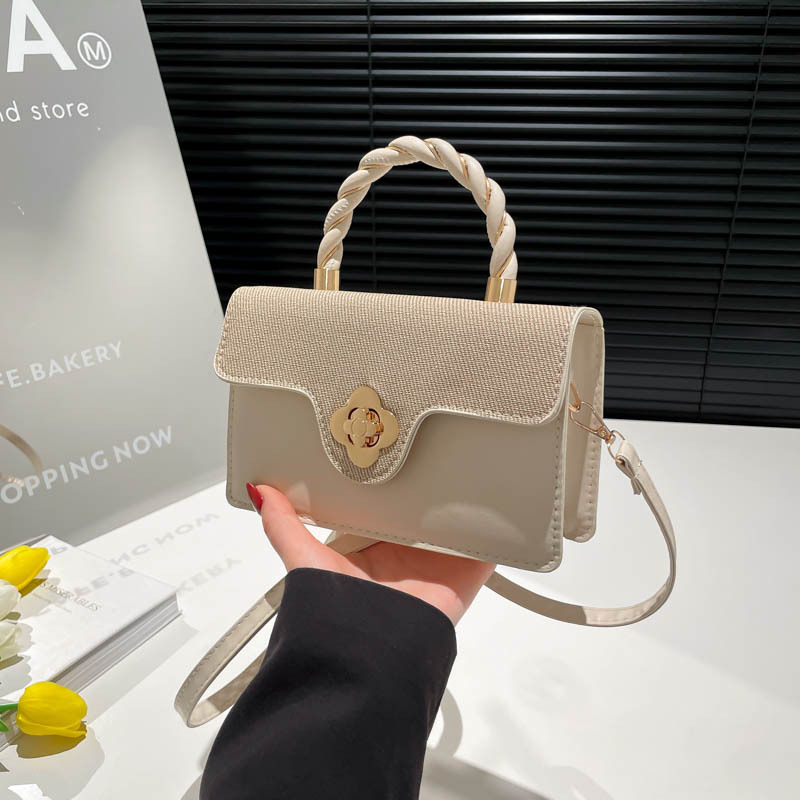 Geantă crossbody din PU pentru femei, mică pătrată, stil urban minimalist, primăvară-vară 2025