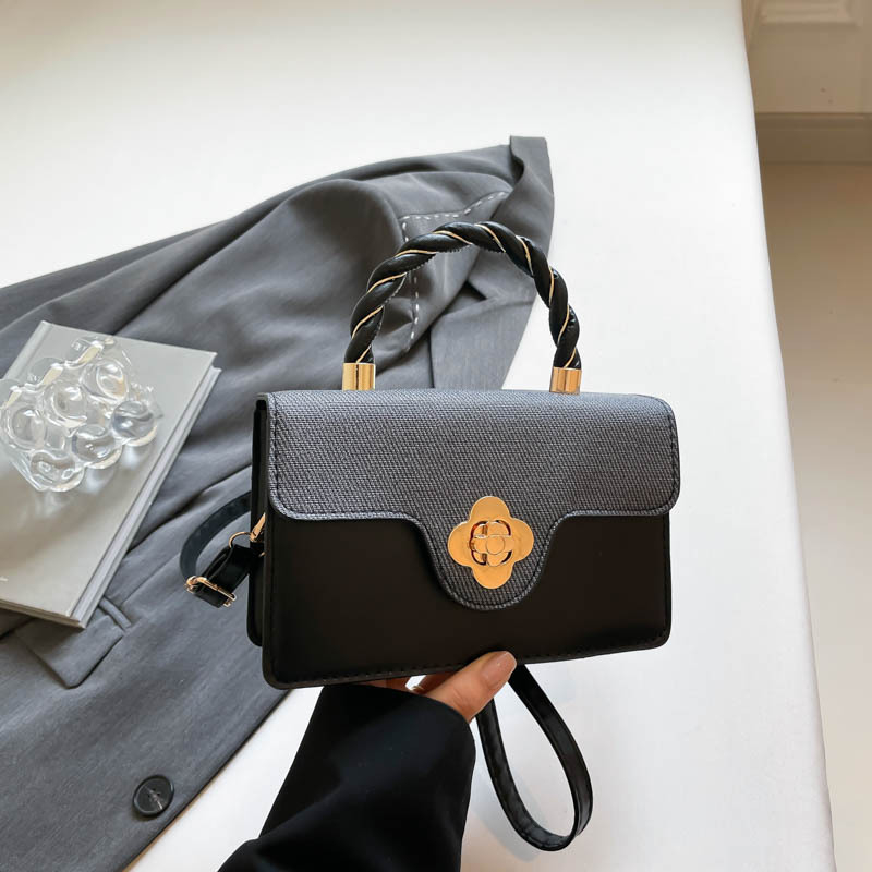 Geantă crossbody din PU pentru femei, mică pătrată, stil urban minimalist, primăvară-vară 2025