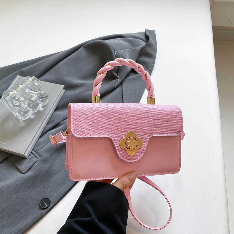 Geantă crossbody din PU pentru femei, mică pătrată, stil urban minimalist, primăvară-vară 2025