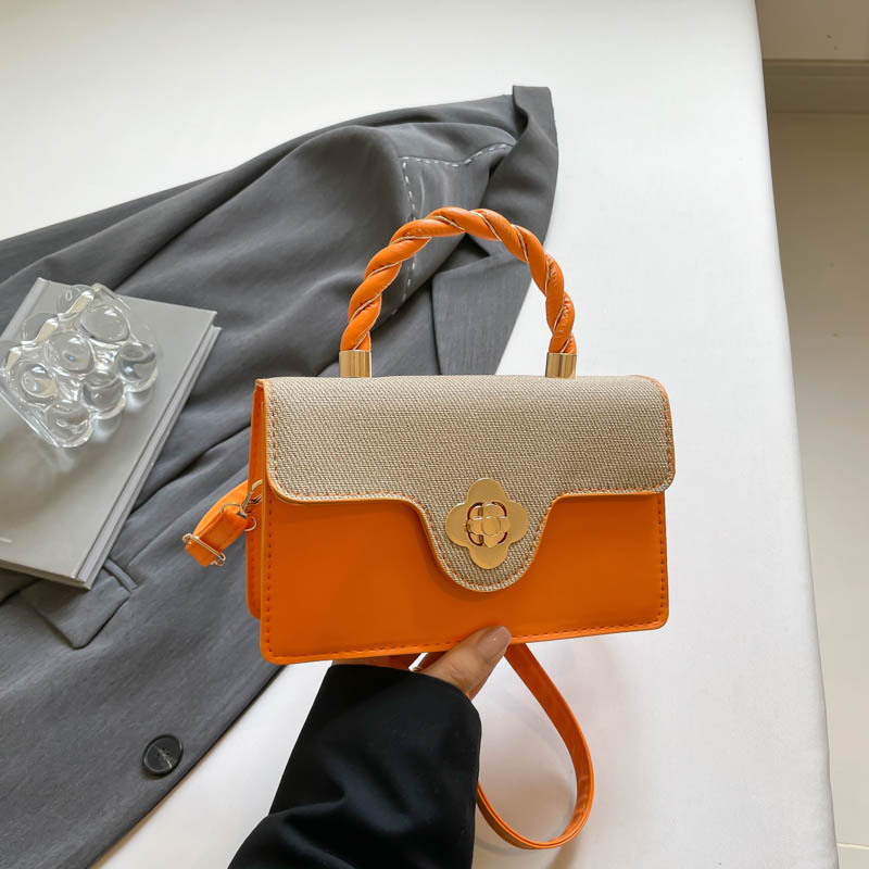 Geantă crossbody din PU pentru femei, mică pătrată, stil urban minimalist, primăvară-vară 2025