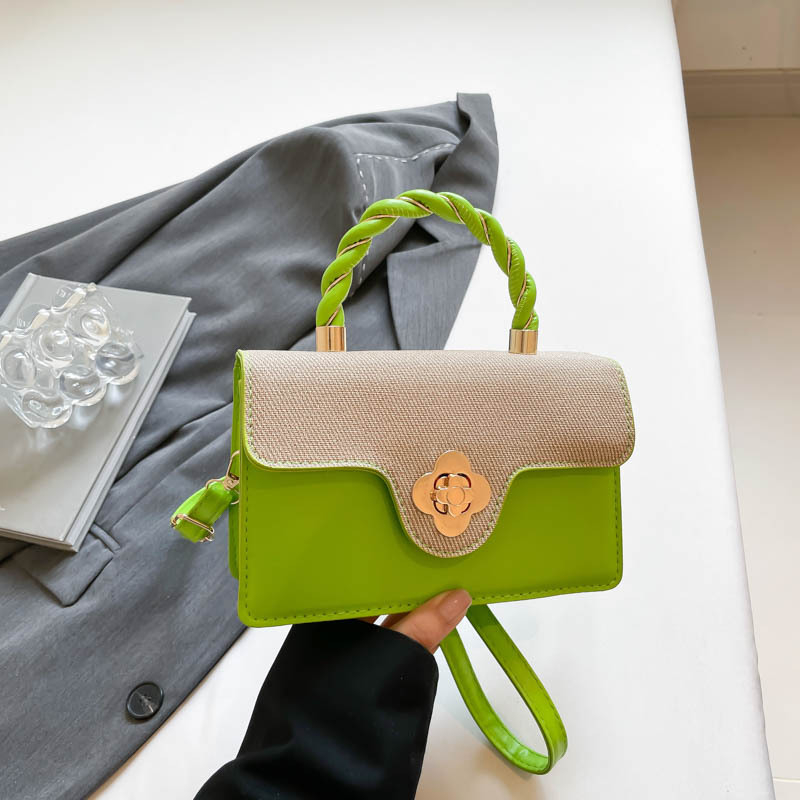 Geantă crossbody din PU pentru femei, mică pătrată, stil urban minimalist, primăvară-vară 2025