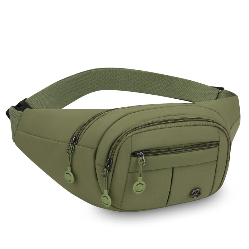 Geantă de talie din nylon pentru femei, impermeabilă, crossbody casual, purtare zilnică