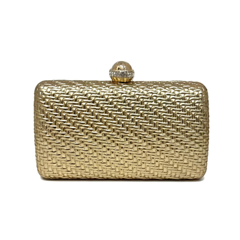 Τσάντα PU clutch με χιαστί λουρί και αντανακλαστικά στοιχεία