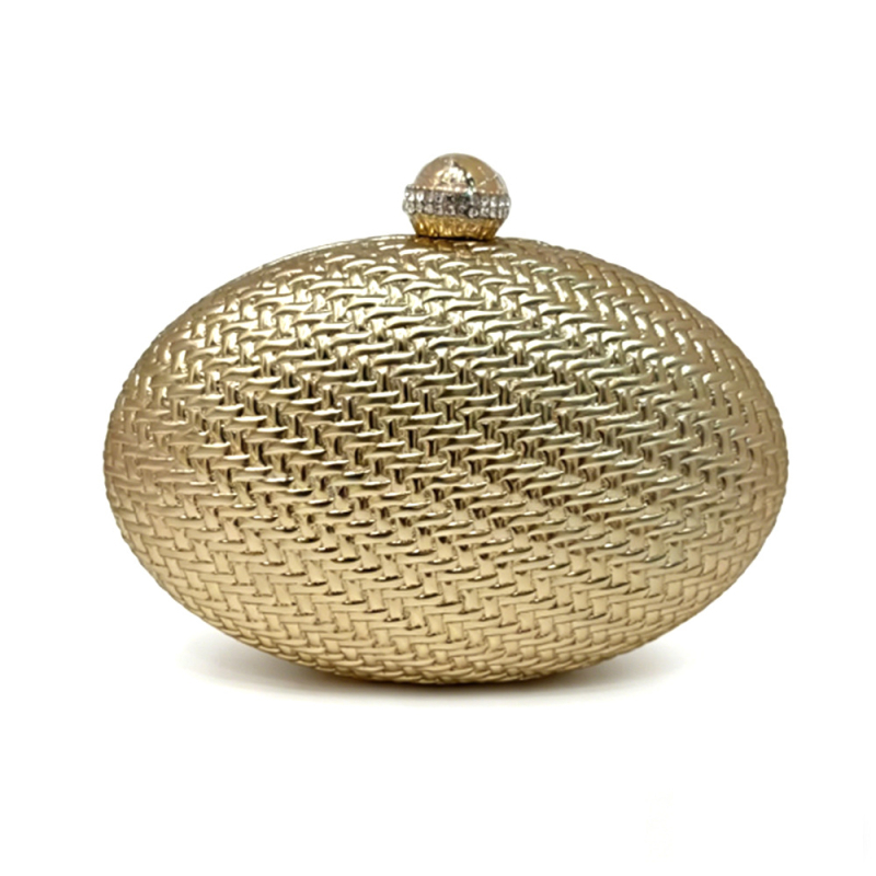 Τσάντα PU clutch με χιαστί λουρί και αντανακλαστικά στοιχεία