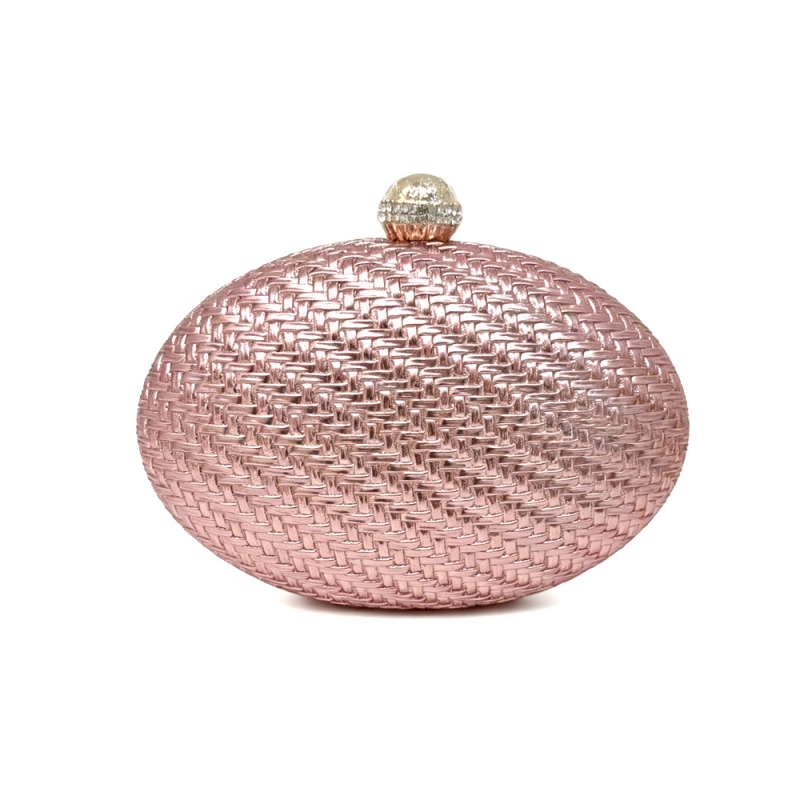 Τσάντα PU clutch με χιαστί λουρί και αντανακλαστικά στοιχεία