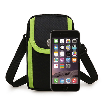 Geantă crossbody din nylon, multifuncțională pentru exterior și utilizare zilnică, unisex, stil street minimalist, formă compactă vertical pătrată, buzunar pentru telefon și fermoar interior.