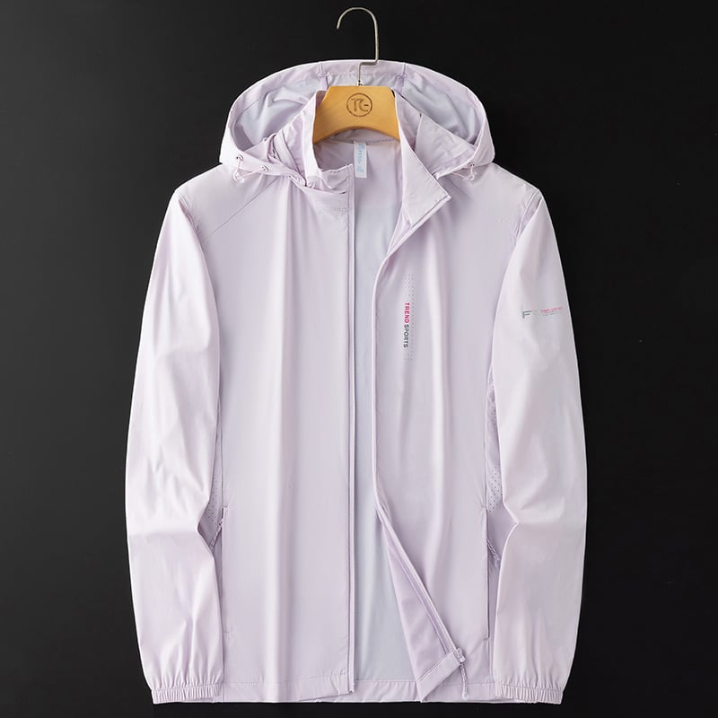 Мъжко яке Ice Silk с UV защита, качулка, плюс размер, лято, бързосъхнещо за риболов, UPF50+