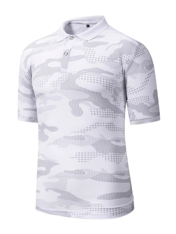 Kamuflažni polo s kratkim rukavima, ljetni, ice-silk, brzo se suši, prozračan, širok kroj