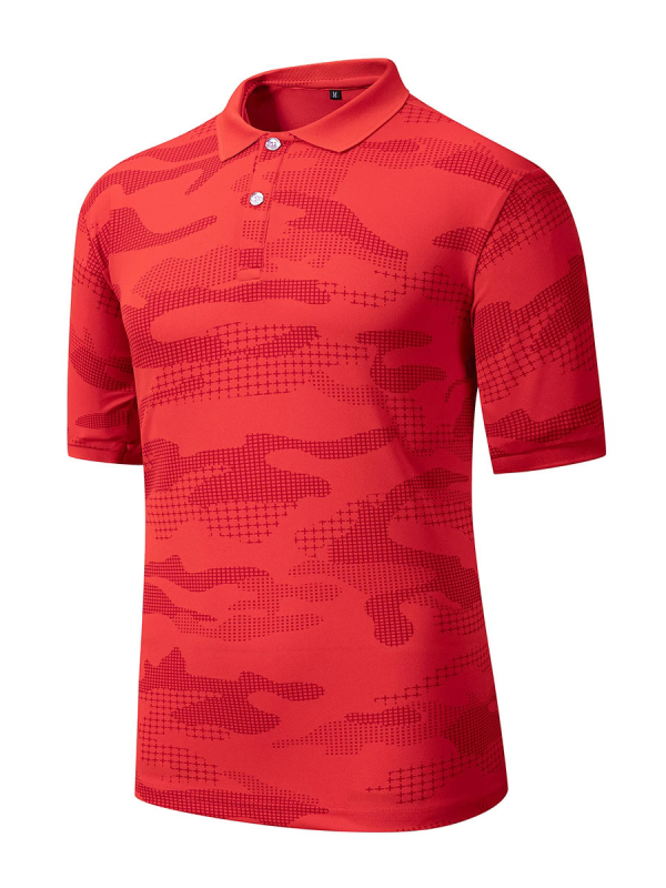 Kamuflažni polo s kratkim rukavima, ljetni, ice-silk, brzo se suši, prozračan, širok kroj