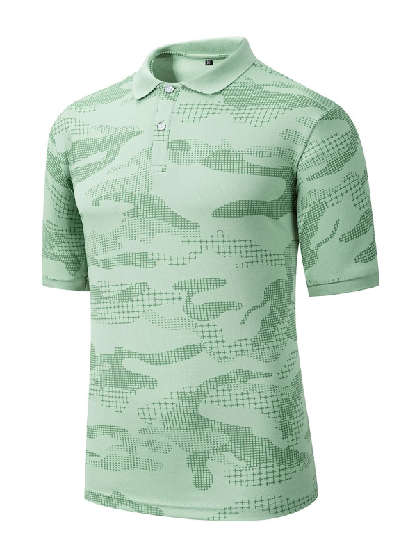 Kamuflažni polo s kratkim rukavima, ljetni, ice-silk, brzo se suši, prozračan, širok kroj