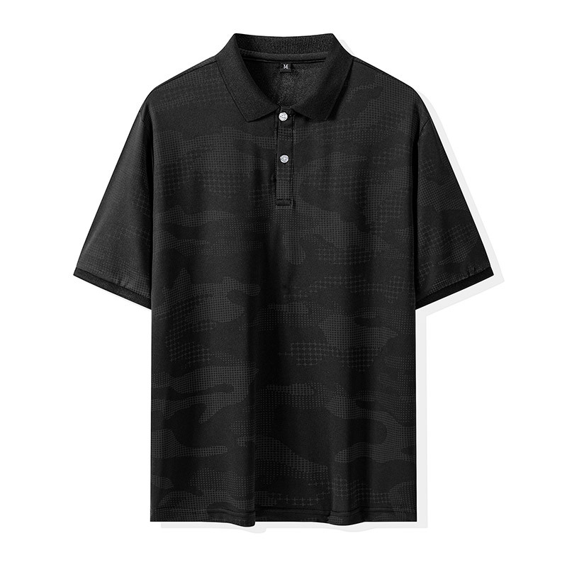 Kamuflažni polo s kratkim rukavima, ljetni, ice-silk, brzo se suši, prozračan, širok kroj
