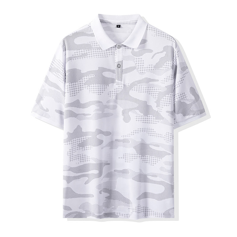 Kamuflažni polo s kratkim rukavima, ljetni, ice-silk, brzo se suši, prozračan, širok kroj